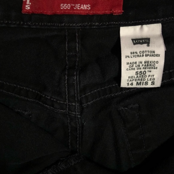 SIZE 14 Black denim Levis jeans - Picture 5 of 8